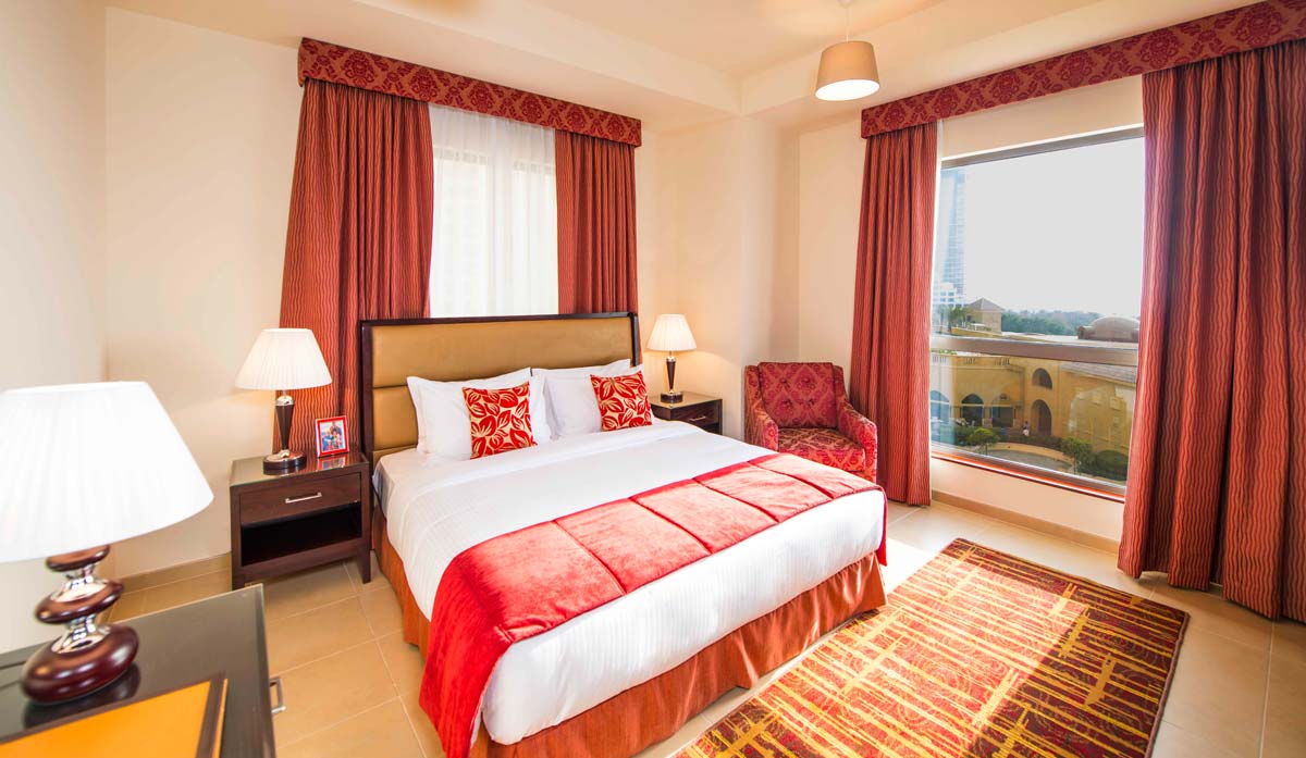 Our fantastic master bedroom with views over JBR