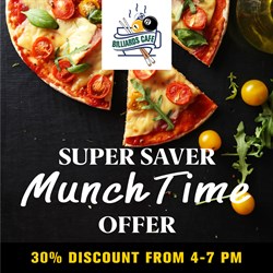 Munch Time Offer Billiards Cafe